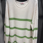 GRASS GREEN STRIPED SWEATER