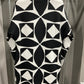 GEOMETRIC KNIT PUFFER COAT