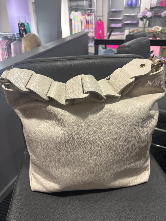 CHUNKY HANDLE ITALIAN LEATHER BAG