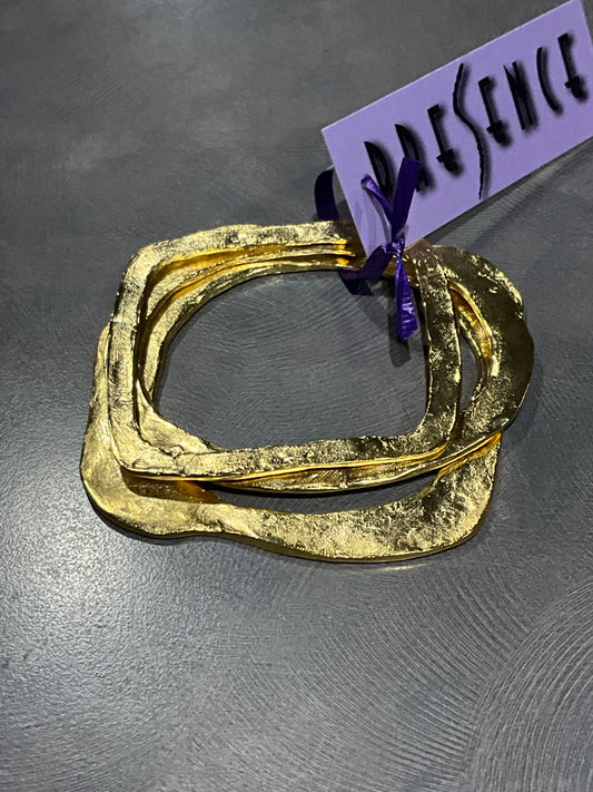 BRUSHED GOLD BRACELETS