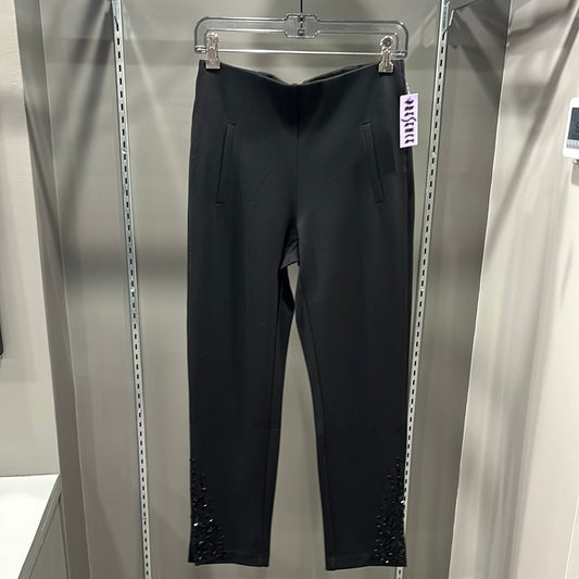 BLACK CRYSTAL PONTE PANT