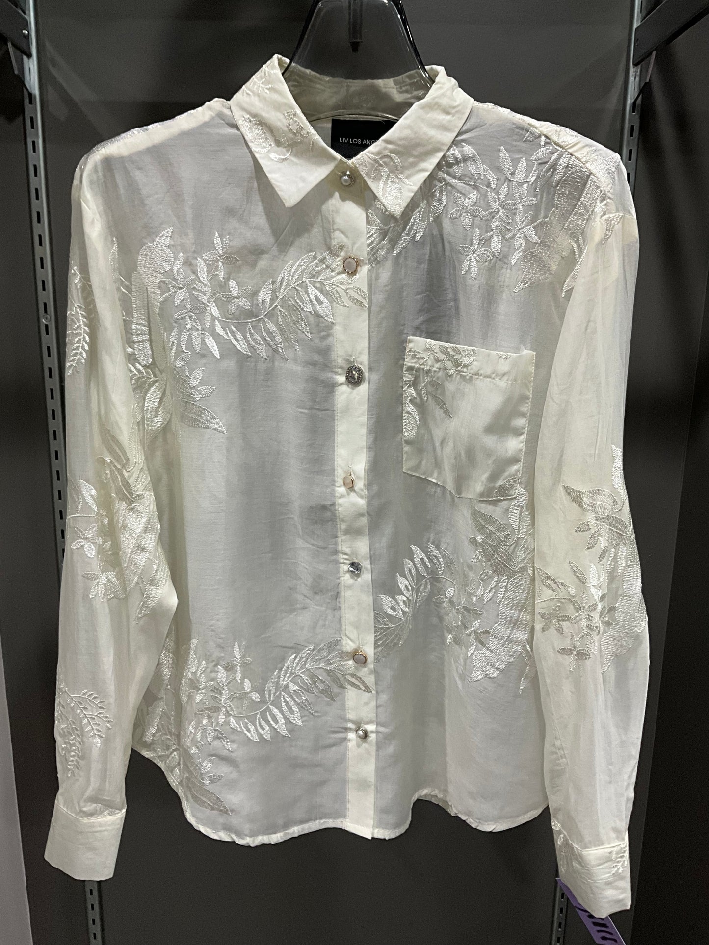 NEUTRAL PALM BLOUSE