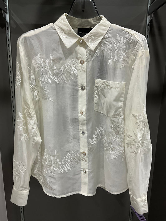 NEUTRAL PALM BLOUSE