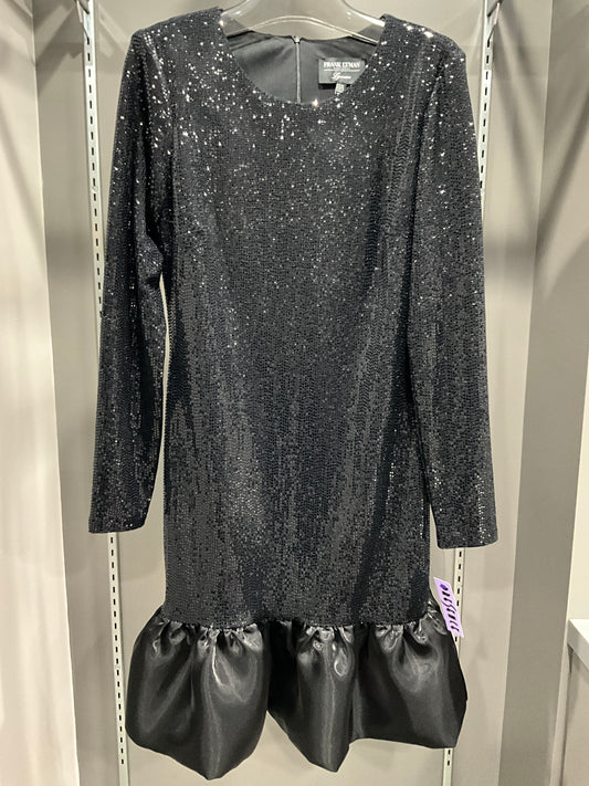 SEQUIN AND RUFFLE DRESS