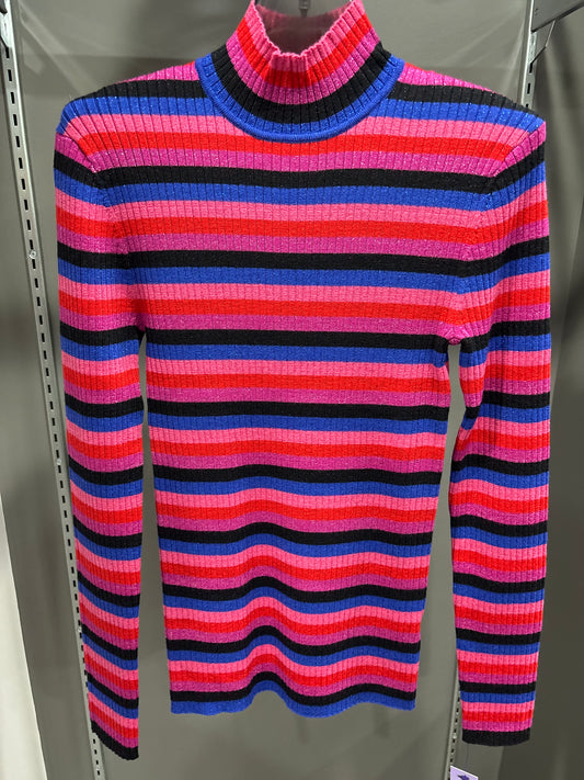 STRIPED TURTLENECK SWEATER