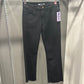 BLACK RAW HEM JEAN