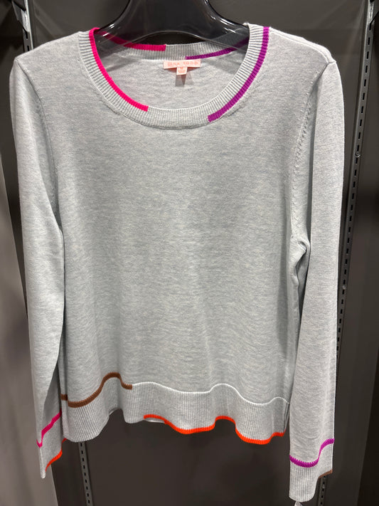 BLUE SKY COLORBLOCK SWEATER