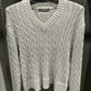 METALLIC CABLE SWEATER