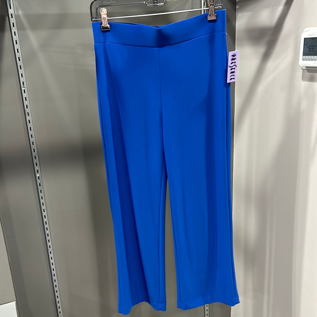 PULL ON COBALT CROPPED PANT