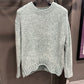 MERMAID GREEN CHENILE SWEATER