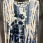BLUE OMBRE FLOWER TOP