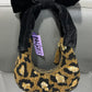 LEOPARD BEADED HANDBAG