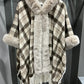 FUR WRAP PLAID