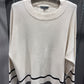 SIDE BUTTON BEIGE SWEATER