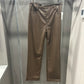 CHOCOLATE BROWN VEGAN STRAIGHT PANT