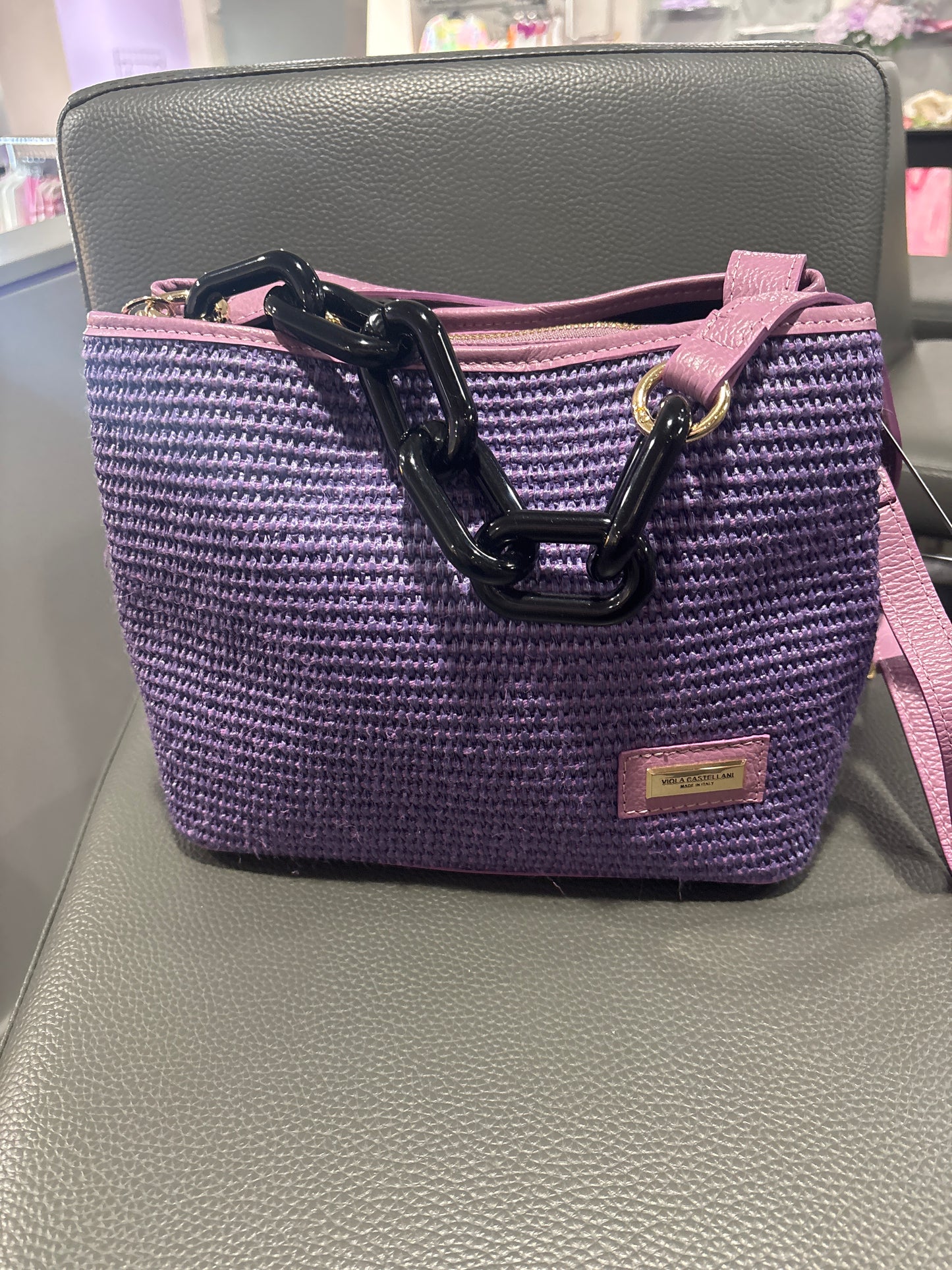 PURPLE ITALIAN HANDBAG