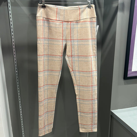 PLAID MICROSUEDE PANT