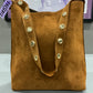 MADE IN ITALY SUEDE STUD BAG