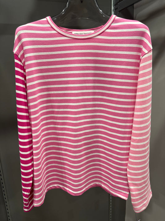 STRIPED PINK GIRL TOP