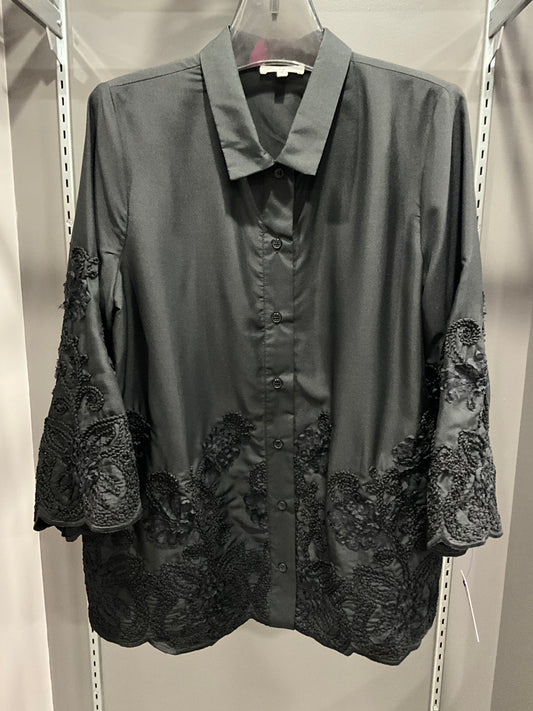 EMBROIDERED GLAM BLOUSE