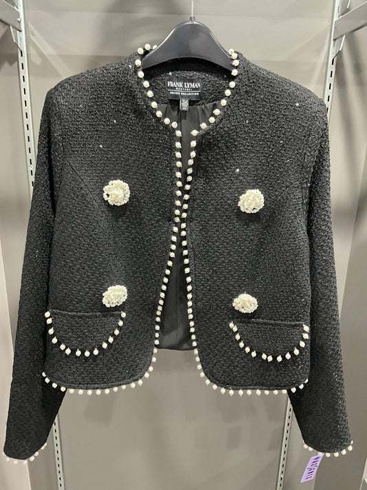 PEARL TRIM TWEED JACKET