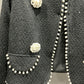 PEARL TRIM TWEED JACKET