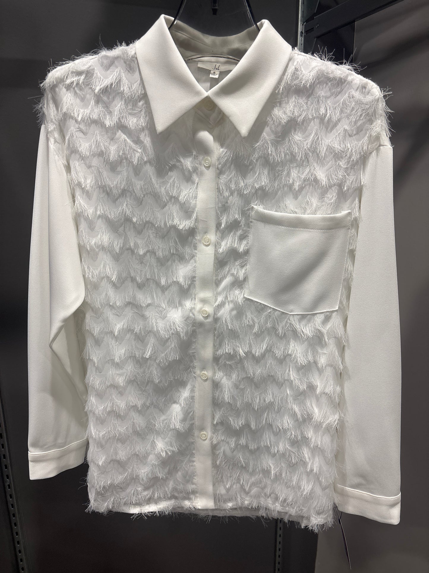FEATHERED BLOUSE