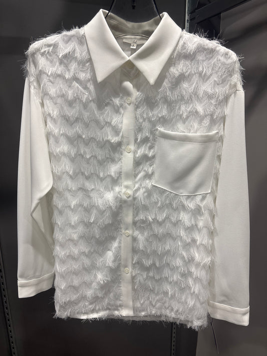 FEATHERED BLOUSE