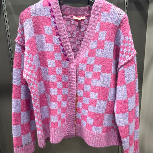 CHECKERED HEARTS SWEATER