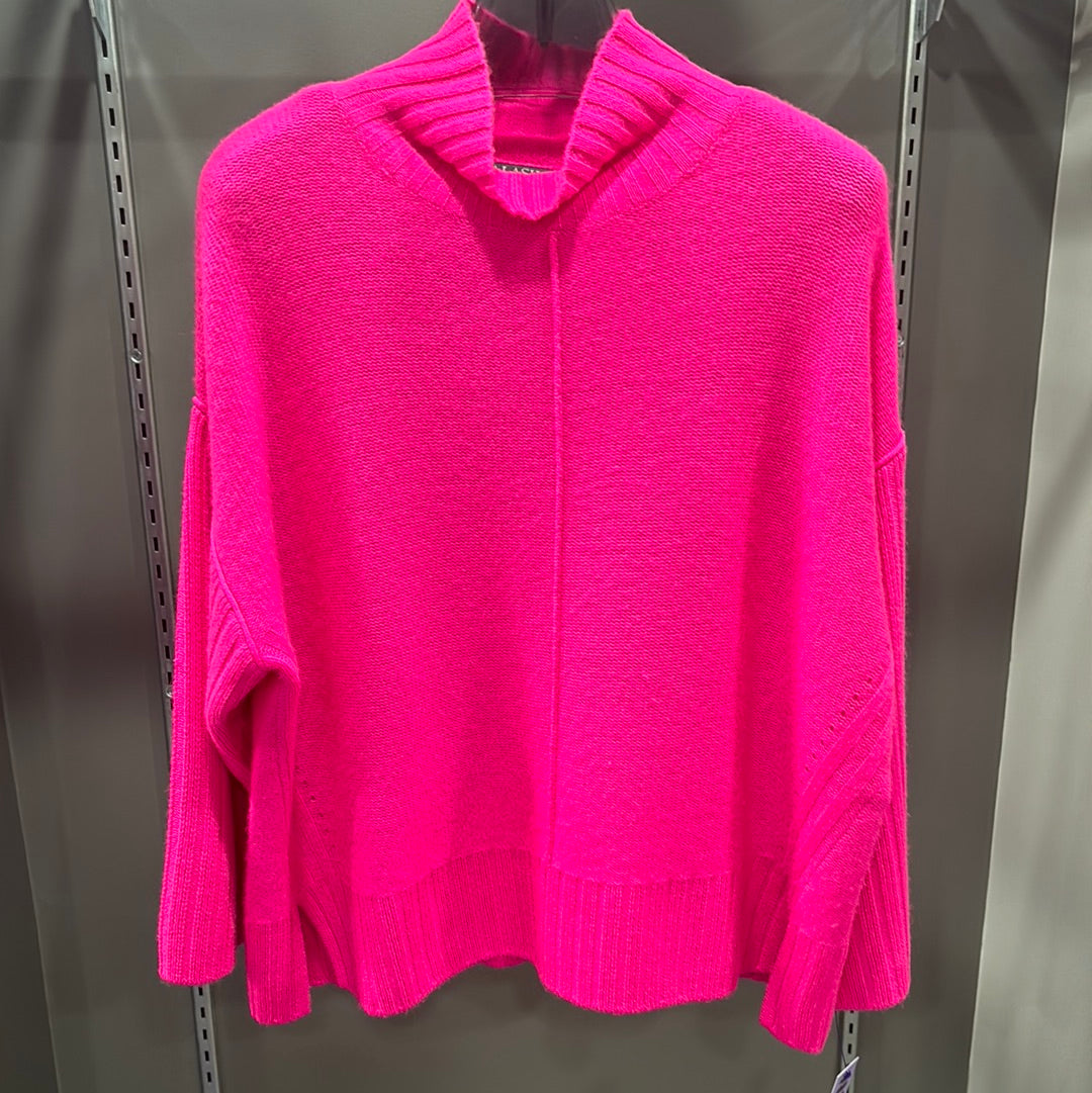 HOT PINK CASHMERE LUXE SWEATER