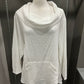 COWL NECK CRINKLE TOP WITH POCKETS