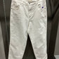 WHITE CROPPED JEANS