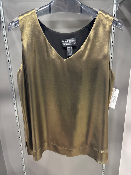 METALLIC FLOWY TOP