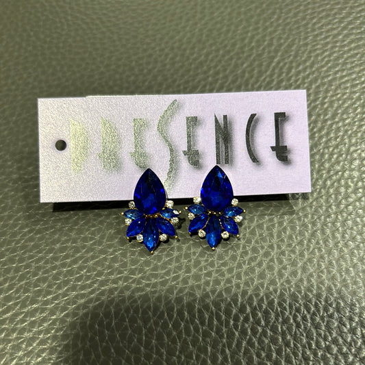 BLUE SWAROVSKI CRYSTAL EARRING