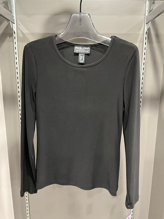BLACK BASIC LONG SLEEVE TOP