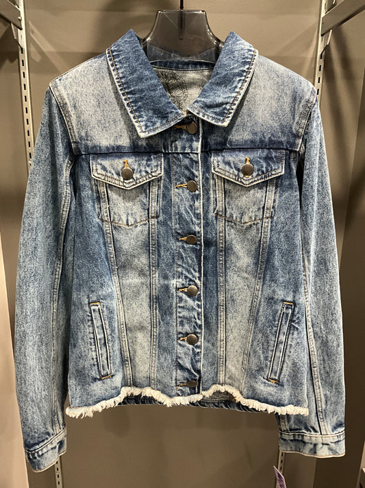 BEADED JEAN JACKET