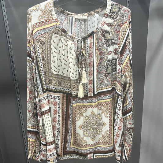 BOHO PRINT TEXAS BLOUSE