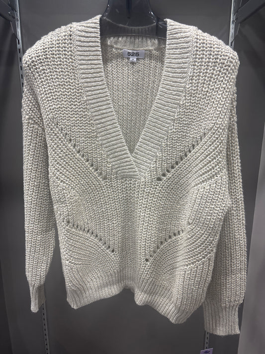 METALLIC COZY SWEATER