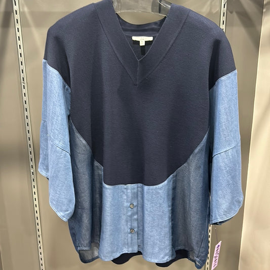 CHAMBRAY SWEATER