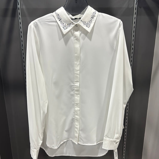 CRYSTAL COLLAR BLOUSE