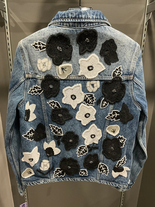 BEADED JEAN JACKET