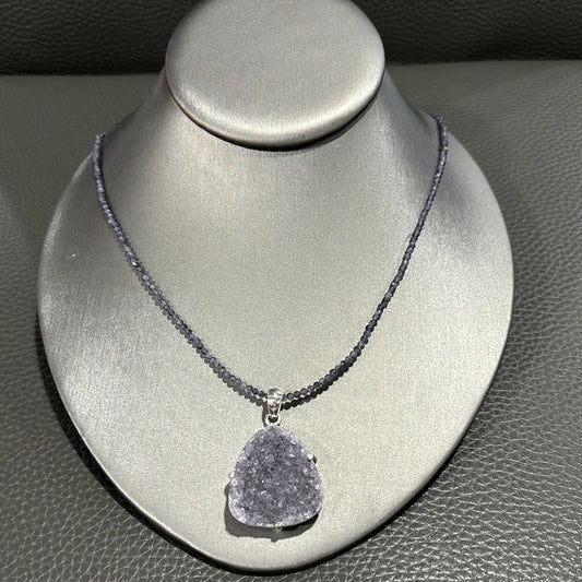 PURPLE DRUZY NECKLACE
