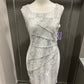 CINCHED SNAKESKIN DRESS