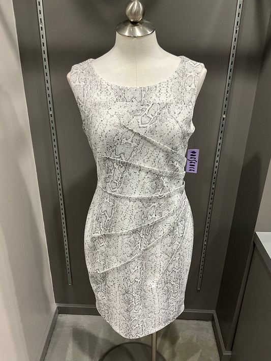 CINCHED SNAKESKIN DRESS