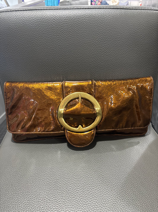 LEATHER COATED CLUTCH