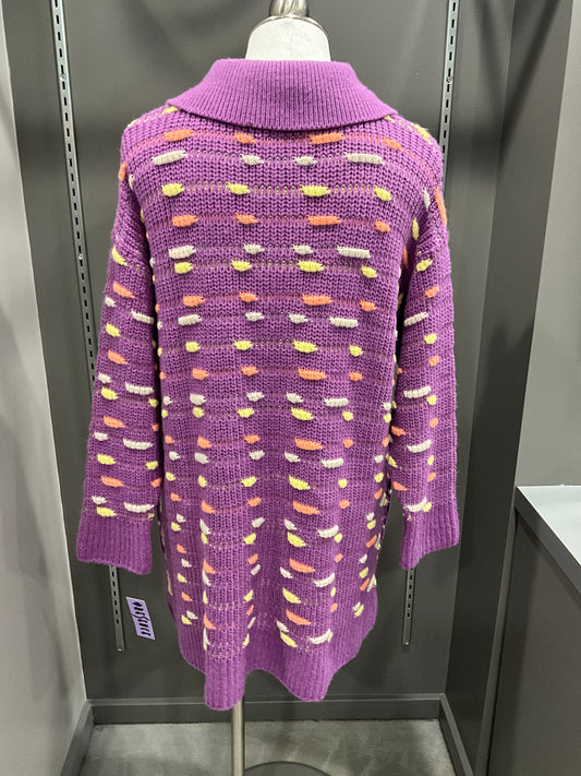 CHUNKS OF BERRIES SWEATER COAT