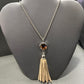 SUEDE TASSLE NECKLACE