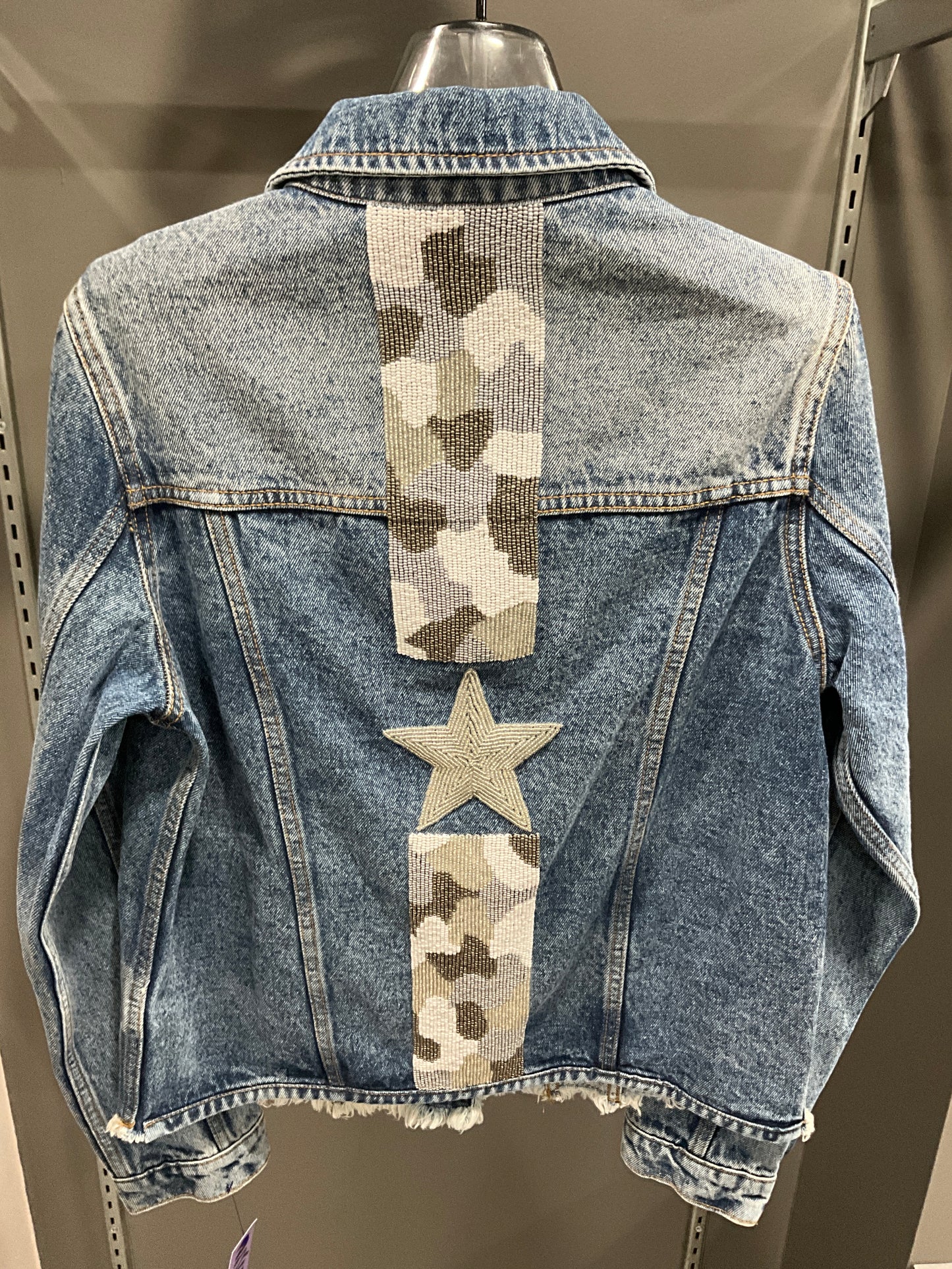BEADED JEAN JACKET