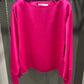 FRINGE NEON PINK TOP