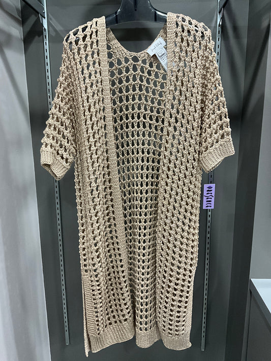 METALLIC GOLD OVERLAY SWEATER